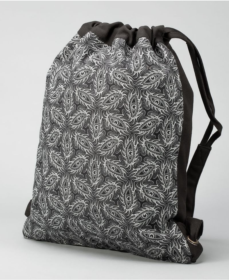 Eyesee Drawstring Backpack ➟ Black 