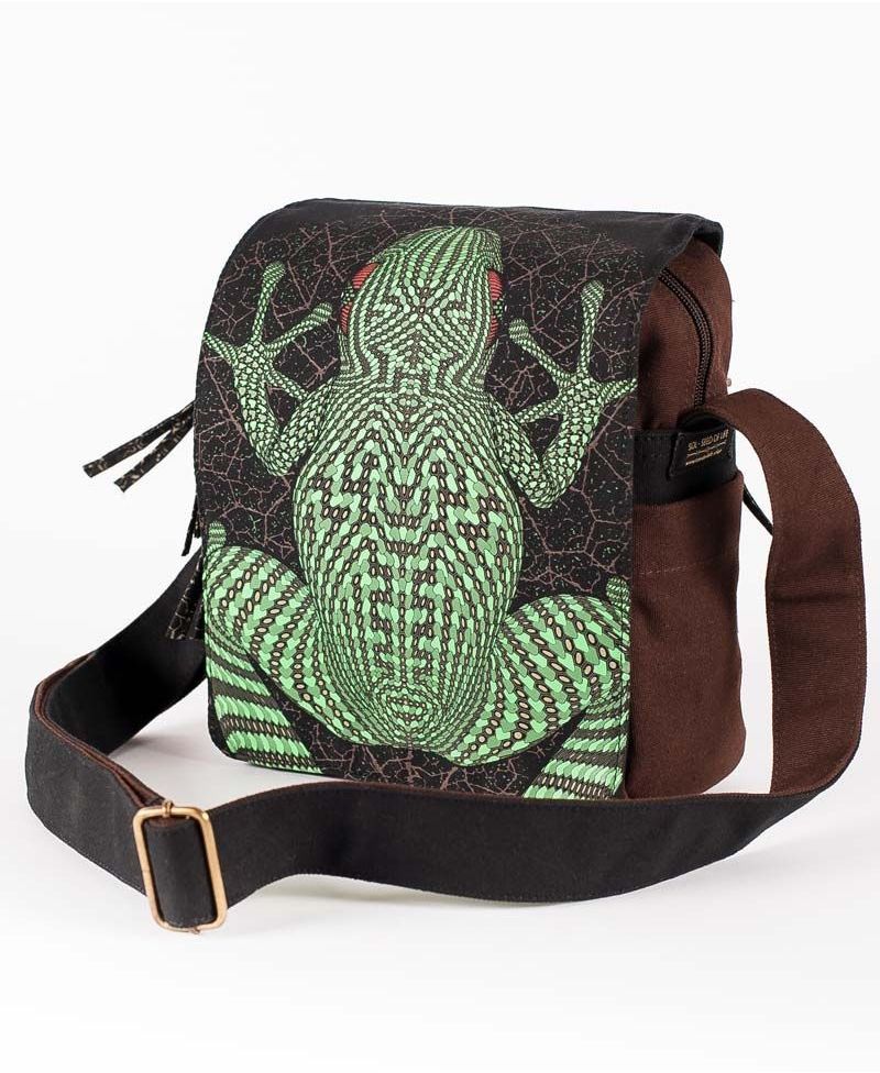 Psychedelic Clothing T Shirt CrossBody Bag Sapo Kambo Frog