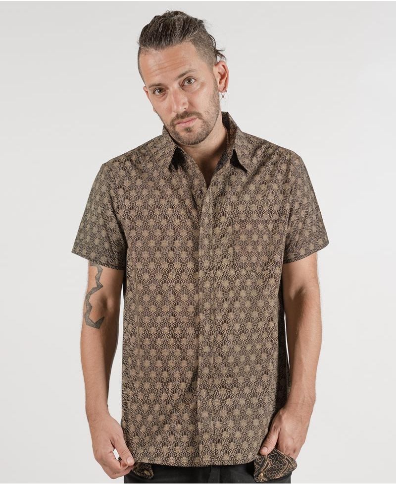 Kubic Button Shirt ➟ Black