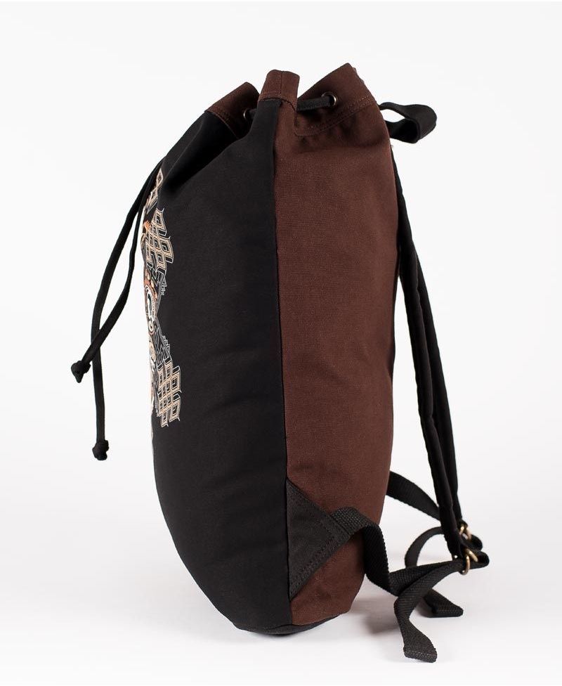 Om On Key ➟ Padded Straps Drawstring Backpack 