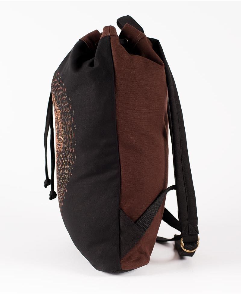 Trishula ➟ Padded Straps Drawstring Backpack 