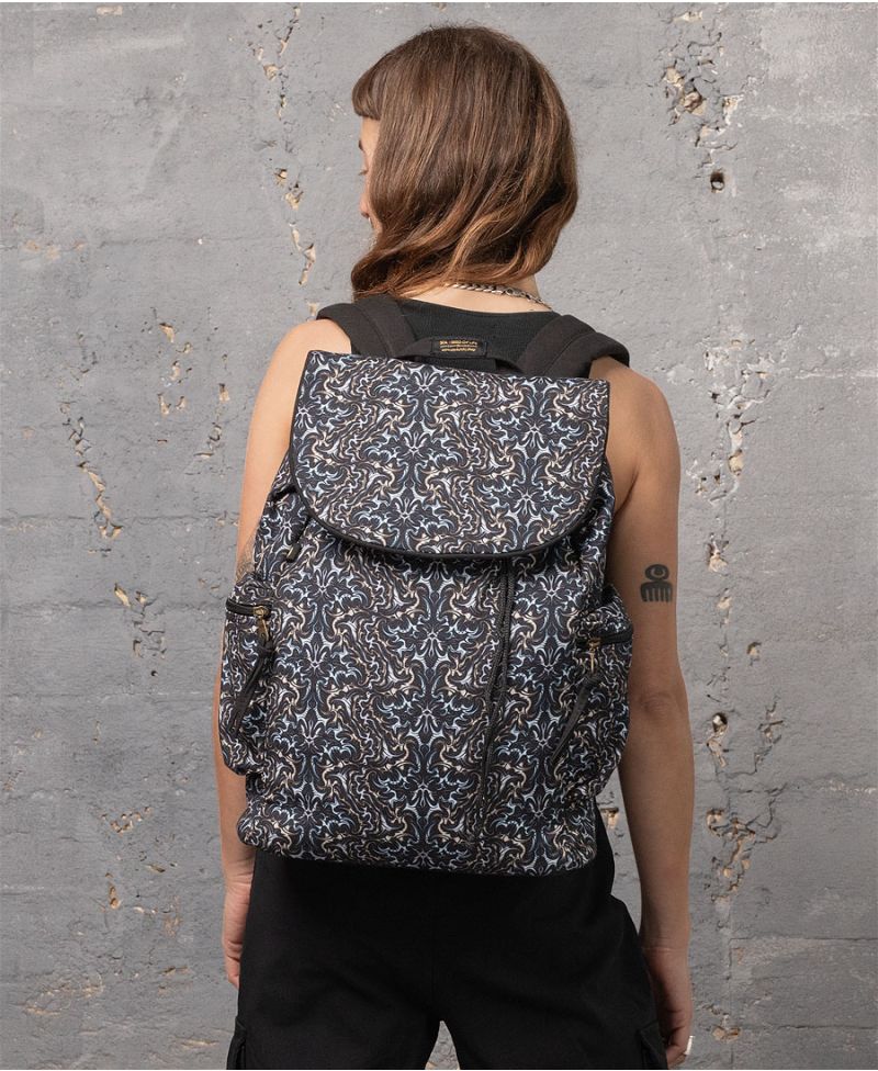 psychedelic print backpack