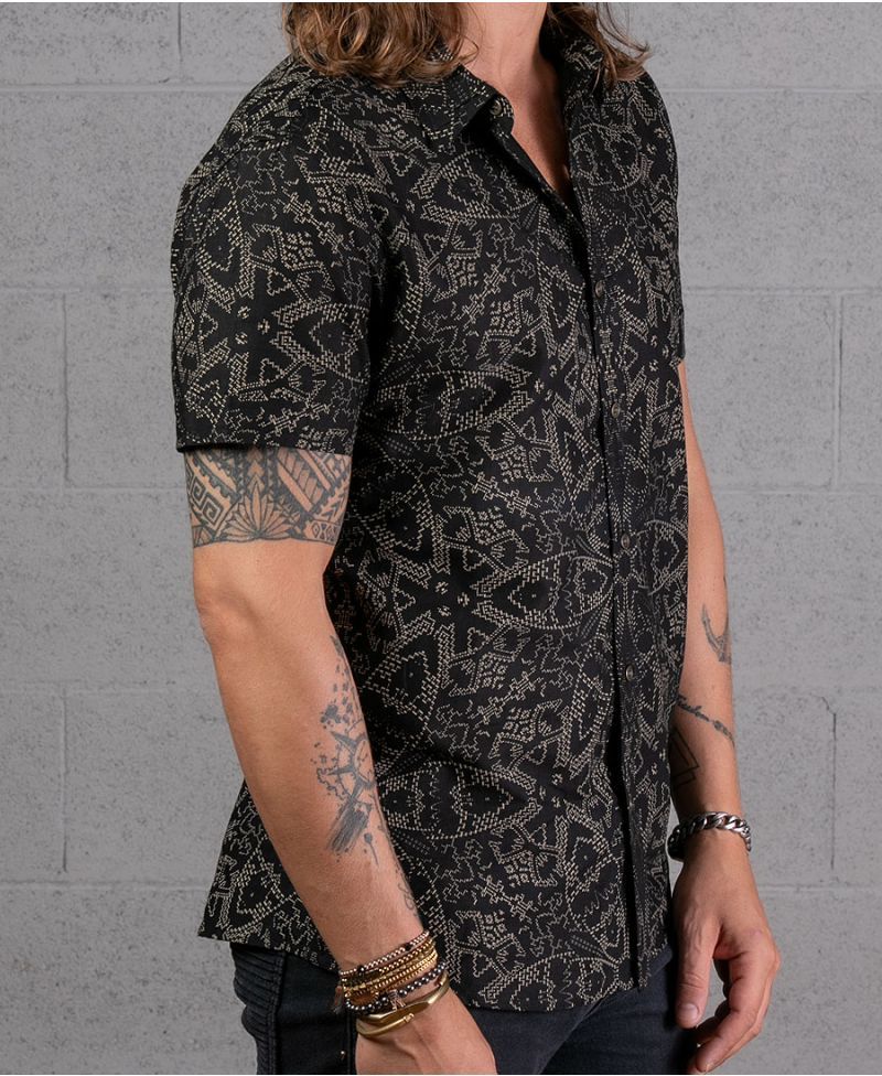 Mexi Button Shirt ➟ Black