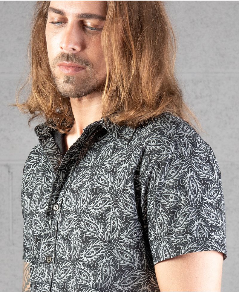 Eyesee Button Shirt ➟ Black