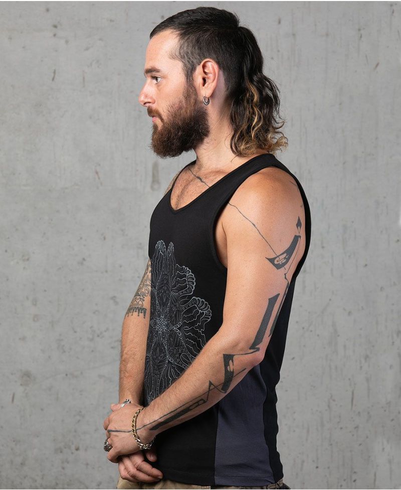 Faceat Tank Top ➟ Black