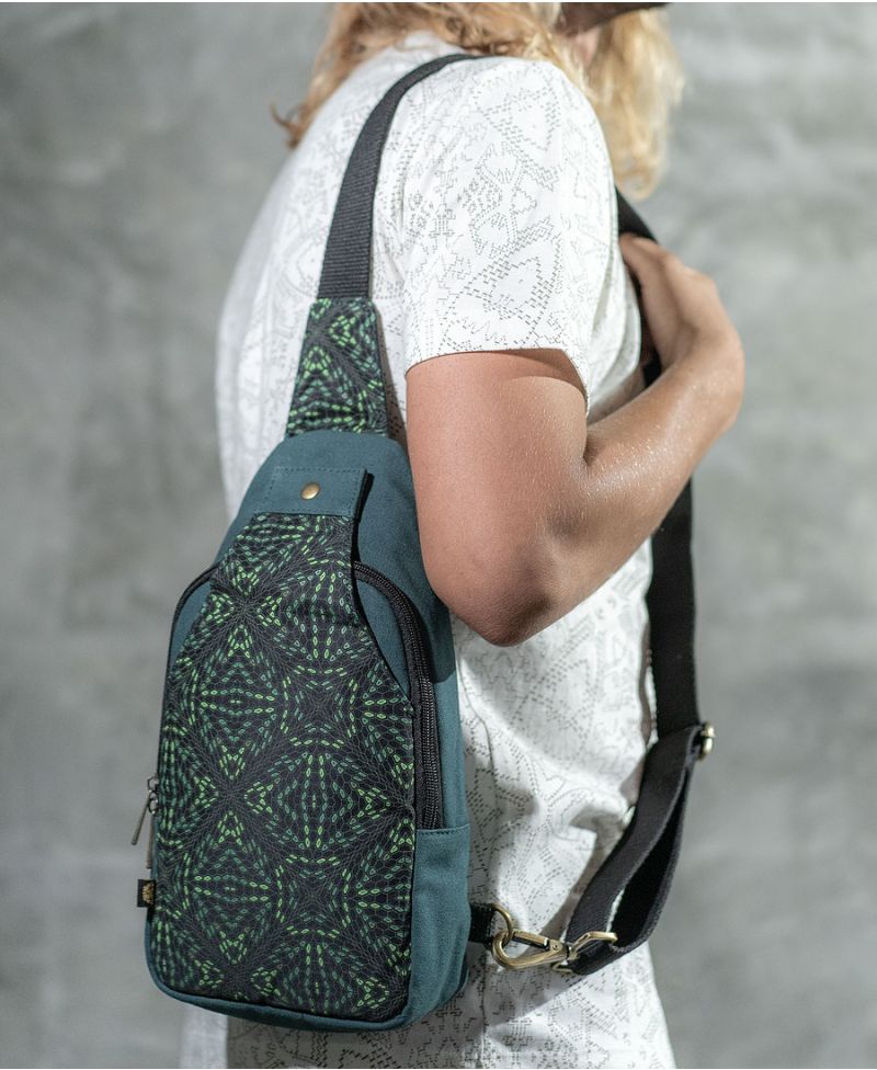 Men sling bag canvas vegan bags