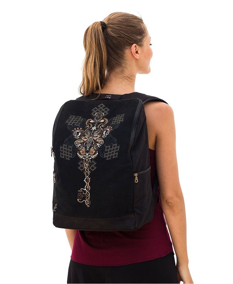 Om on Key  Backpack - Square