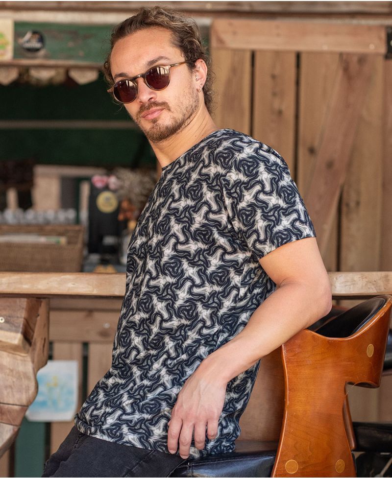 Mens T-shirt Cotton Printed 
