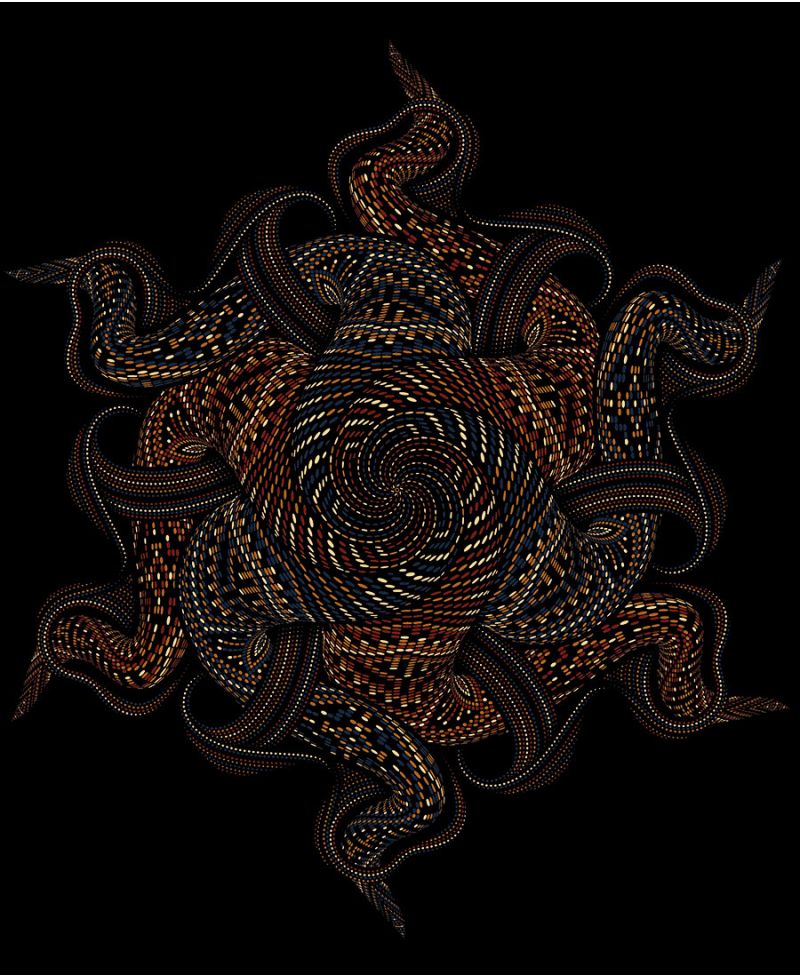 Vortex T-shirt ➟ Brown