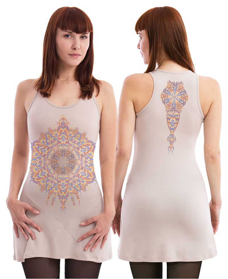 mandala cotton tank dress