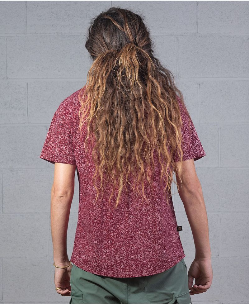 Peyote  Button Shirt ➟ Wine