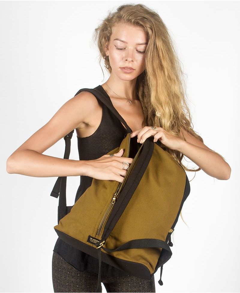 Lotusika ➟ Padded Straps Drawstring Backpack 