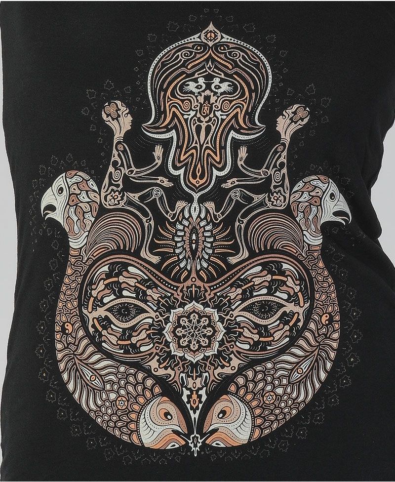 Hamsa Top ➟ Black / Grey