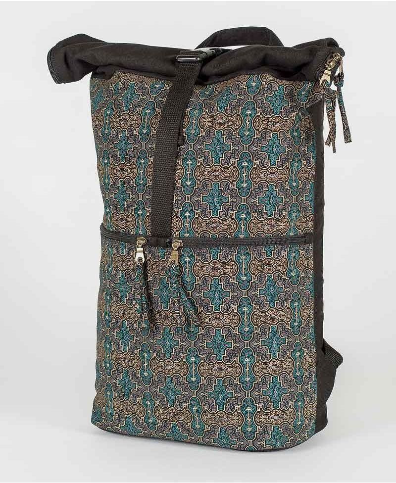 Shipibo Kené Roll-Top Backpack 25L