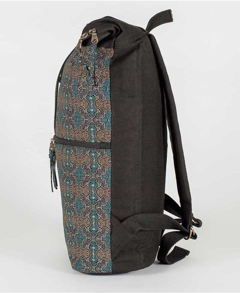 Shipibo Kené Roll-Top Backpack 25L
