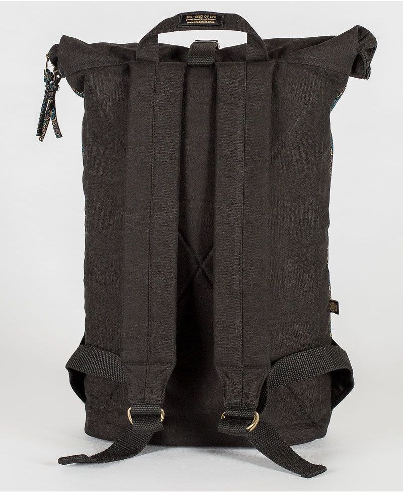 Shipibo Kené Roll-Top Backpack 25L