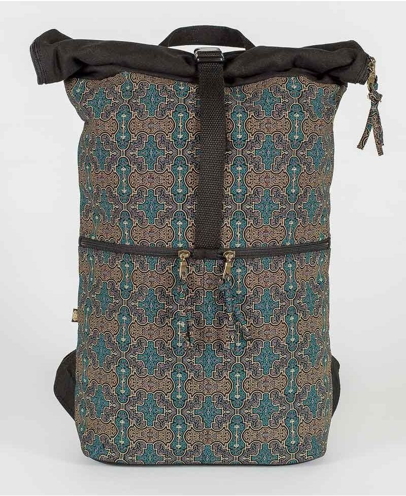 Shipibo Kené Roll-Top Backpack 25L