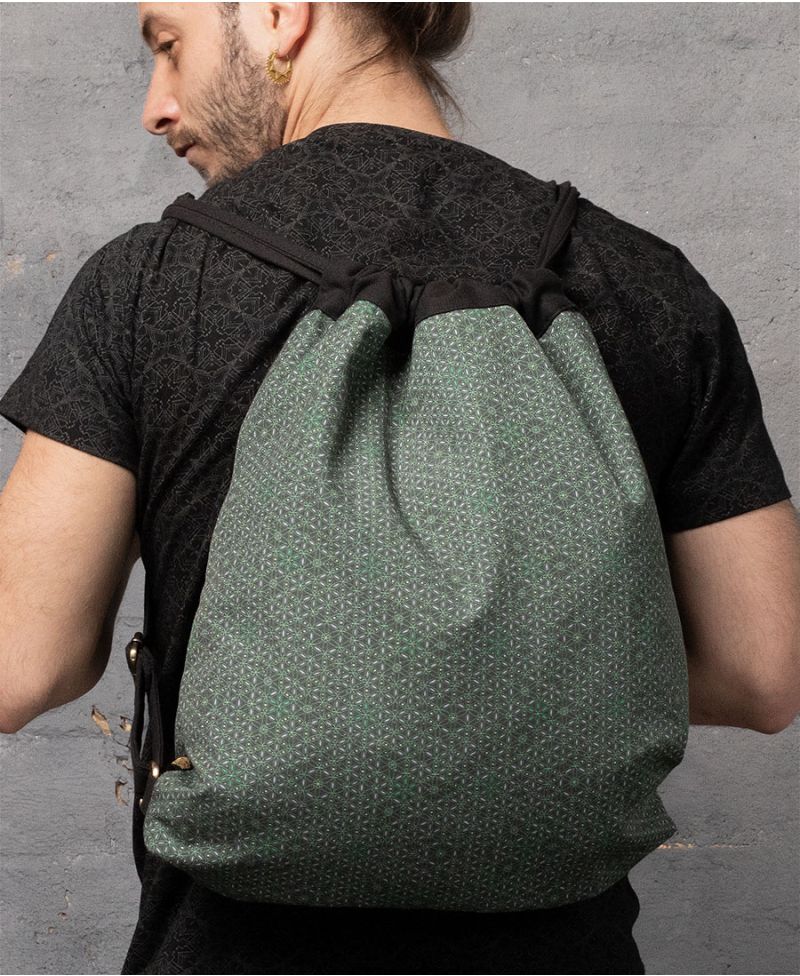 Sacred Geometry Drawstring Backpack 