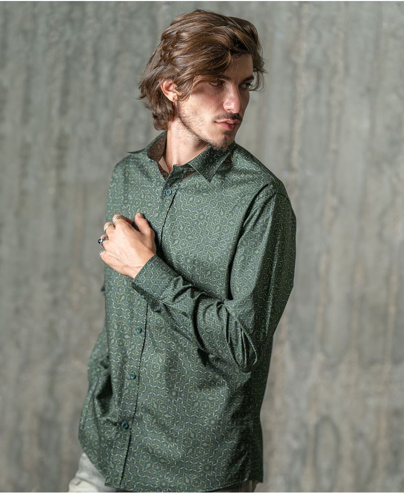 Seeds Button Shirt- Long Sleeve