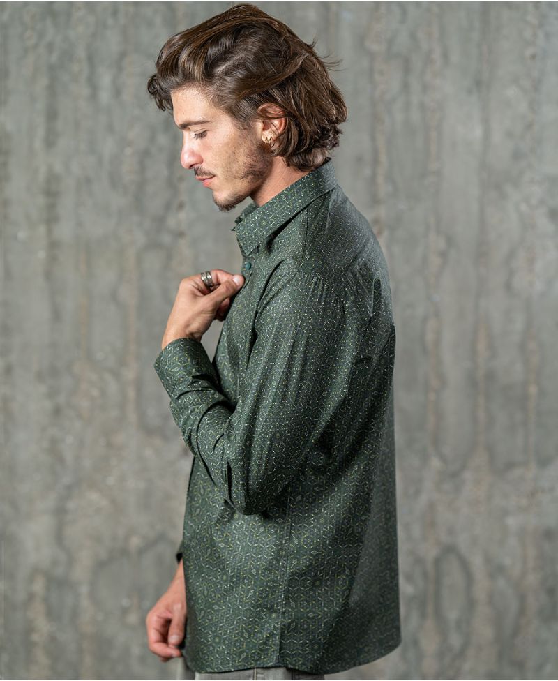 Seeds Button Shirt- Long Sleeve