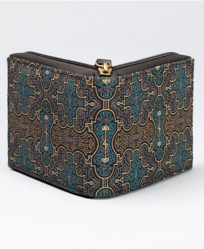 Shipibo Kené Mens Zip Wallet 