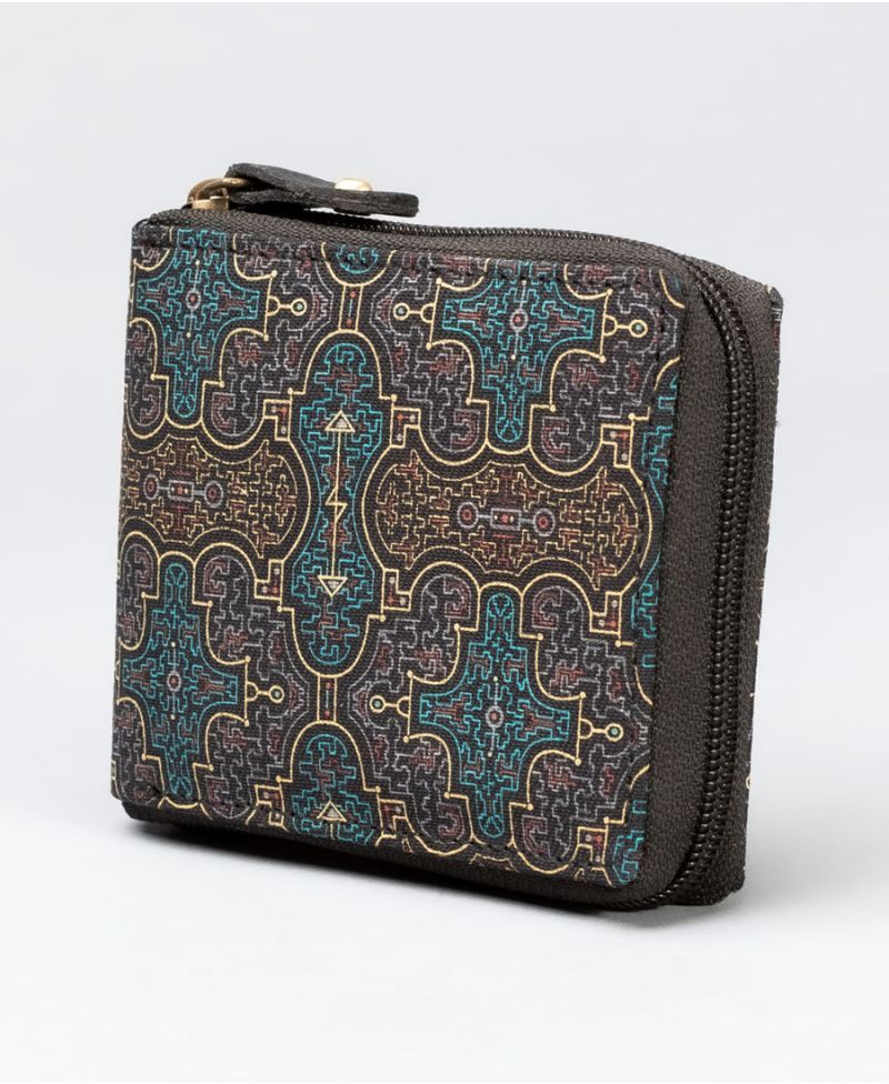 Shipibo Kené Mens Zip Wallet 