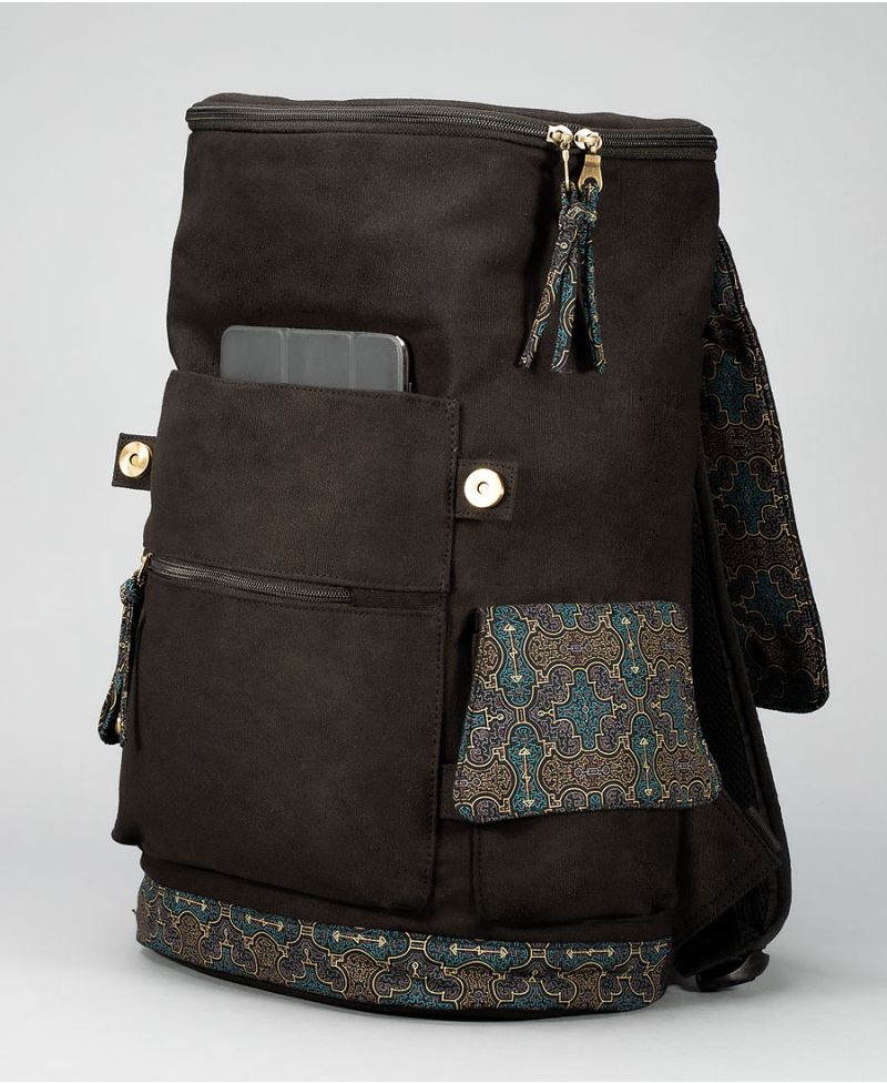 Shipibo Kené Square Backpack