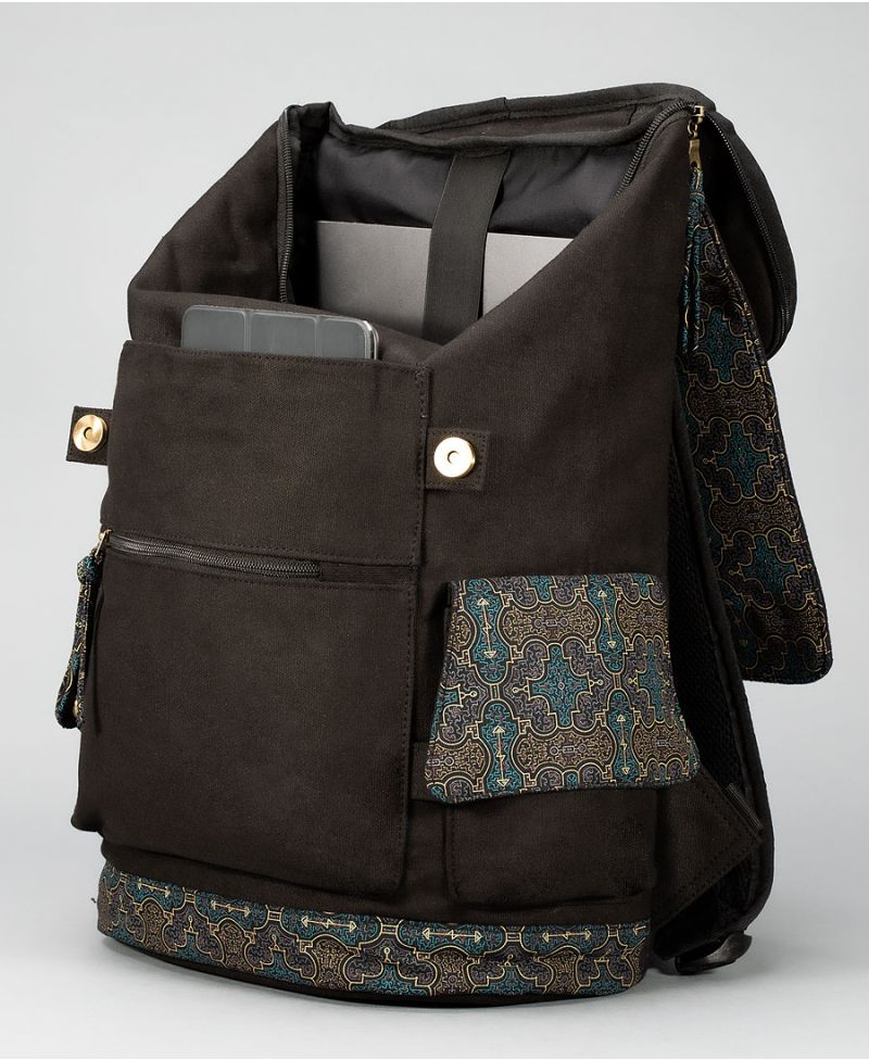 Shipibo Kené Square Backpack