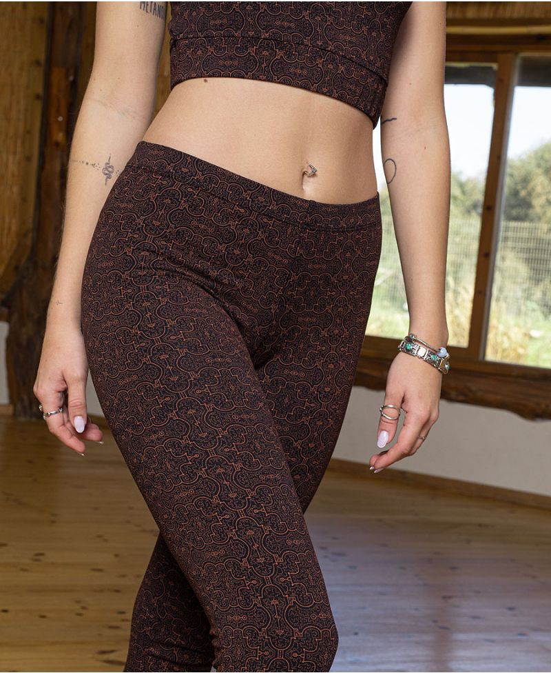 shipibo leggings long yoga pants cotton tights women