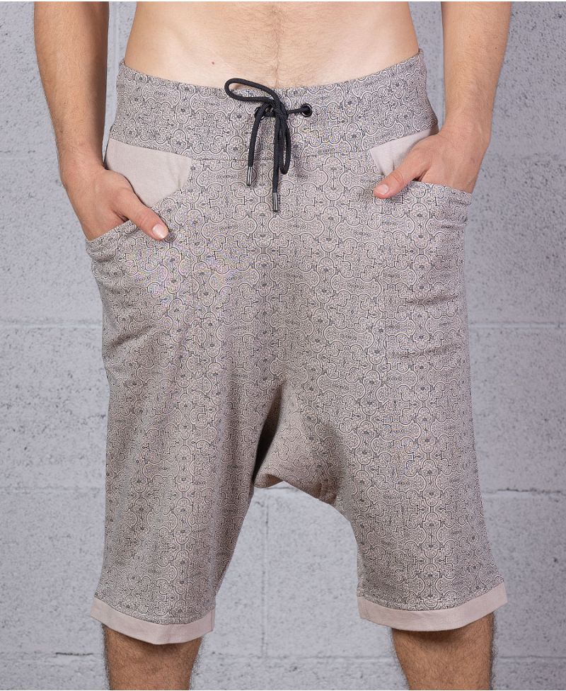 Shipibo Men Shorts Yoga Pants Cotton Trousers
