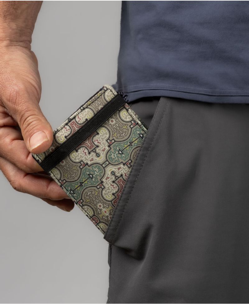 Shipibo Kené Mens Slim Wallet