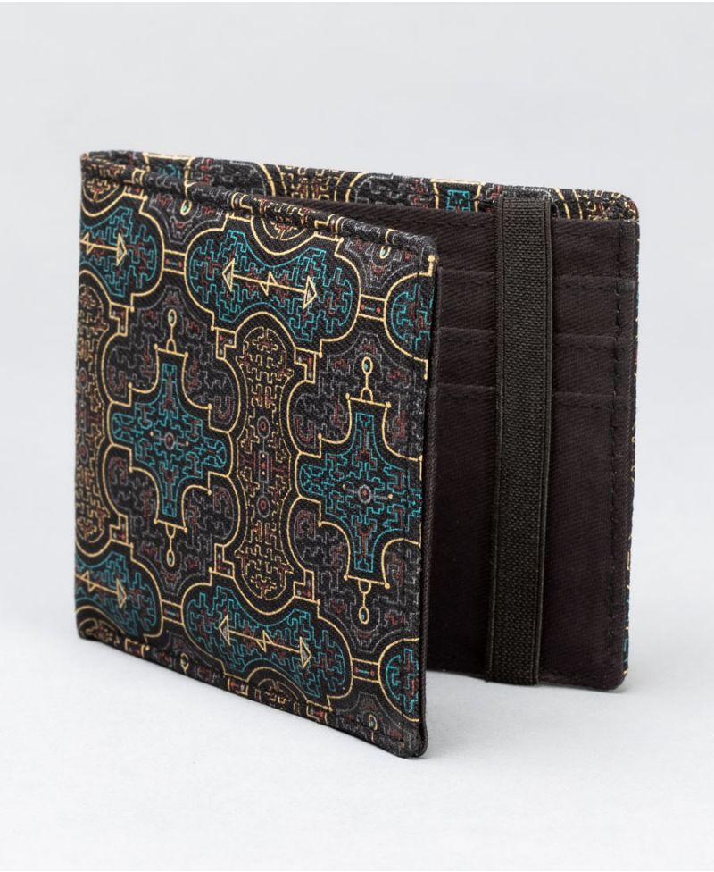 Shipibo Kené Mens Slim Wallet 