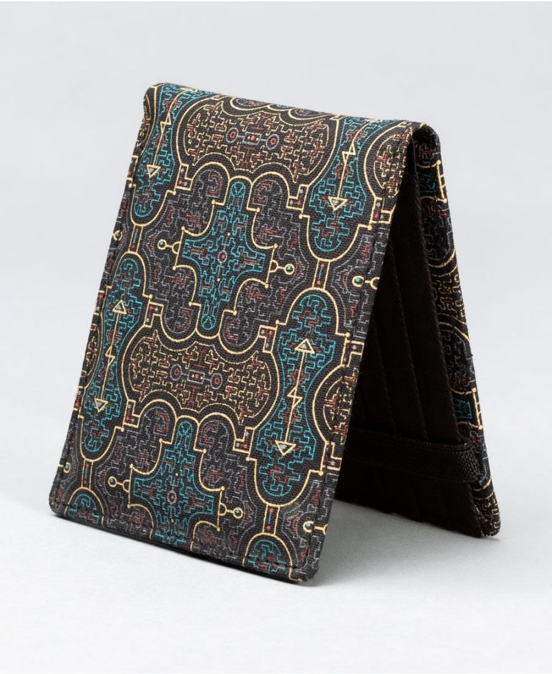 Shipibo Kené Mens Slim Wallet 