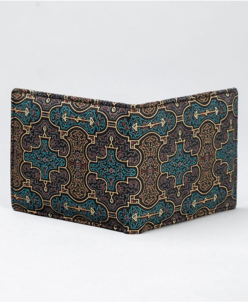 Shipibo Kené Mens Slim Wallet 