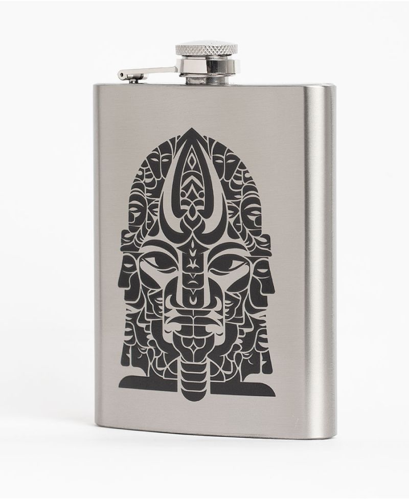 Tribal hip flask