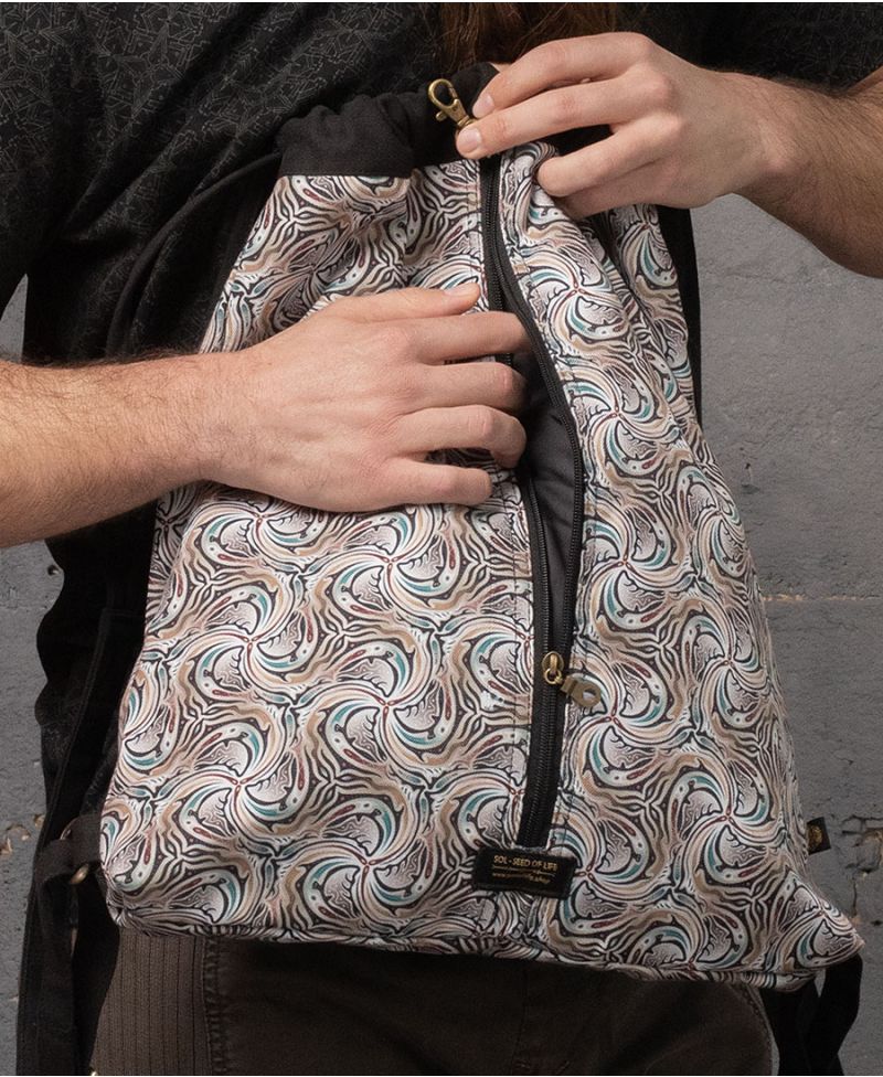 Twirly Drawstring Backpack