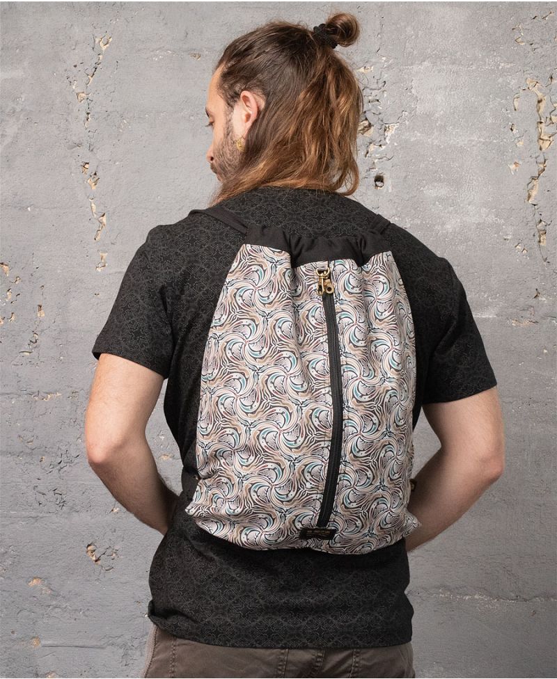 festival backpack vegan canvas 