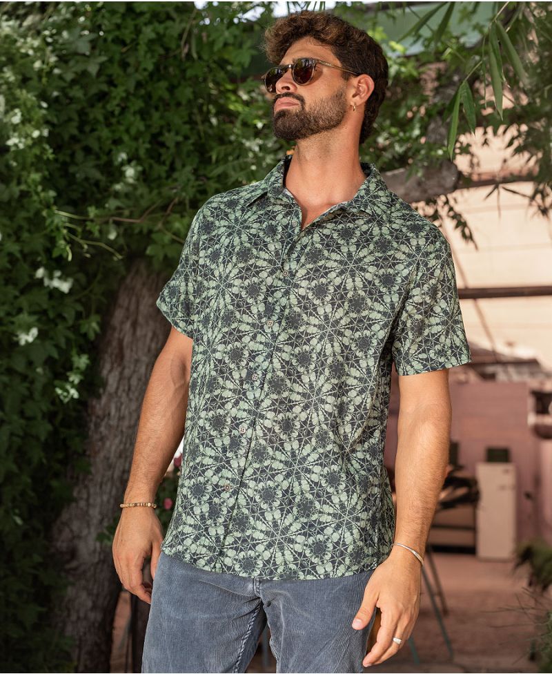 psychedelic button up