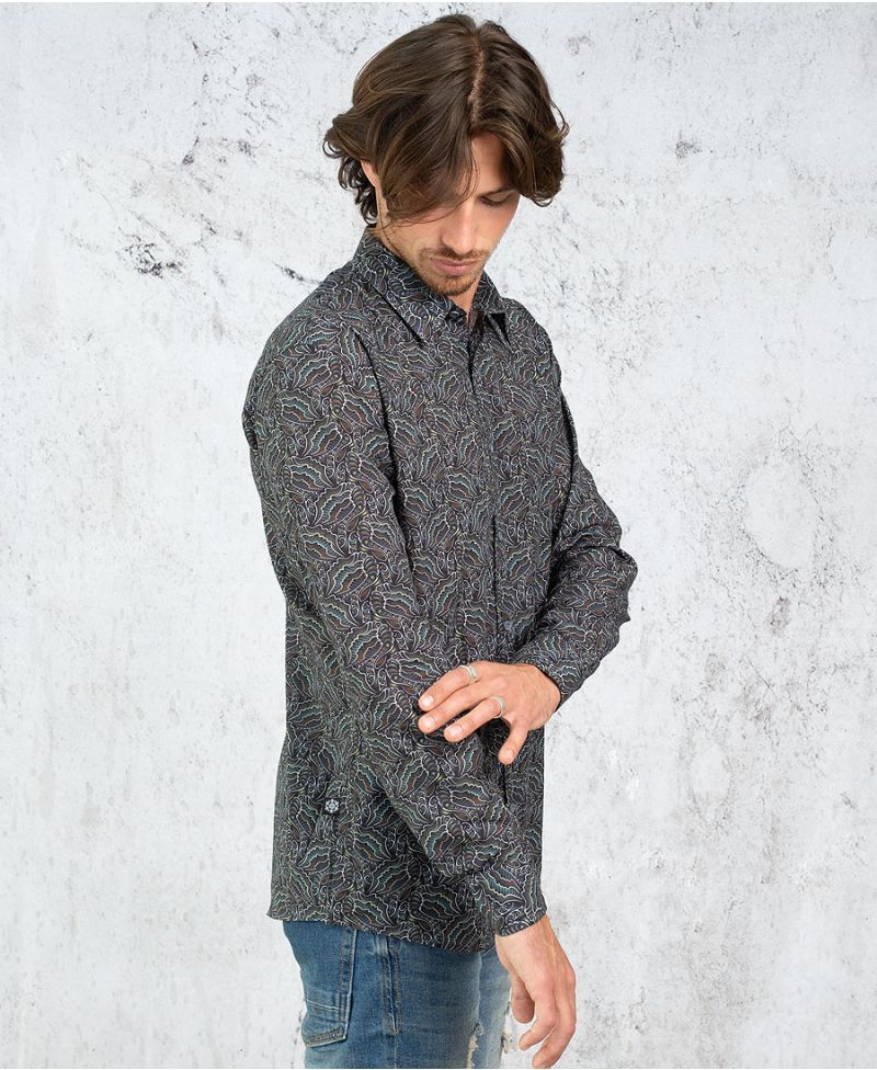 Faceat Button Shirt- Long Sleeve