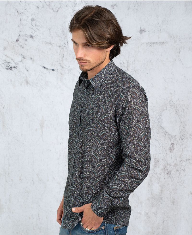 Faceat Button Shirt- Long Sleeve