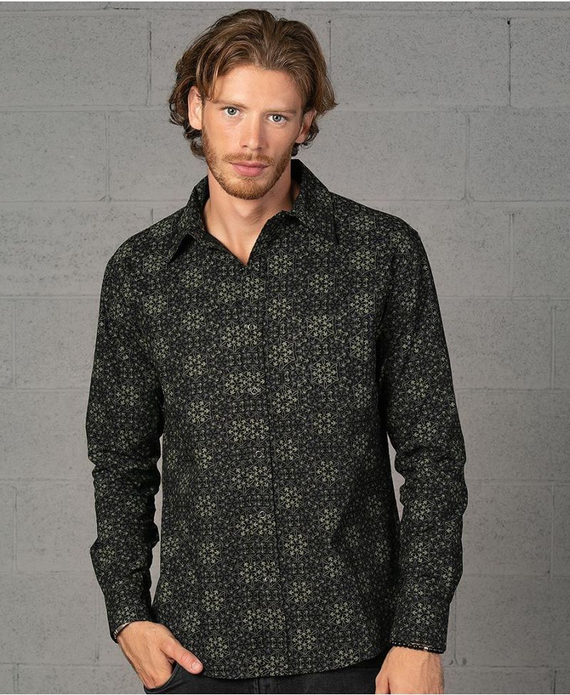 LV Printed Leaf Regular Shirt - Men - Ready-to-Wear