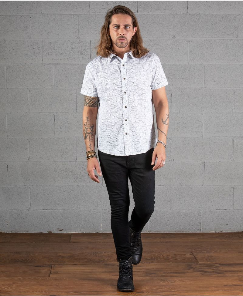 Kubic Button Shirt ➟ White / New