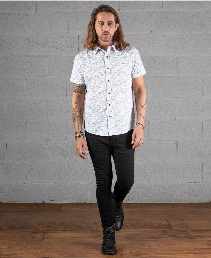 Kubic Button Shirt ➟ White / New