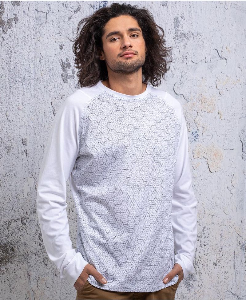 Kubic Long Sleeve T-shirt ➟ White