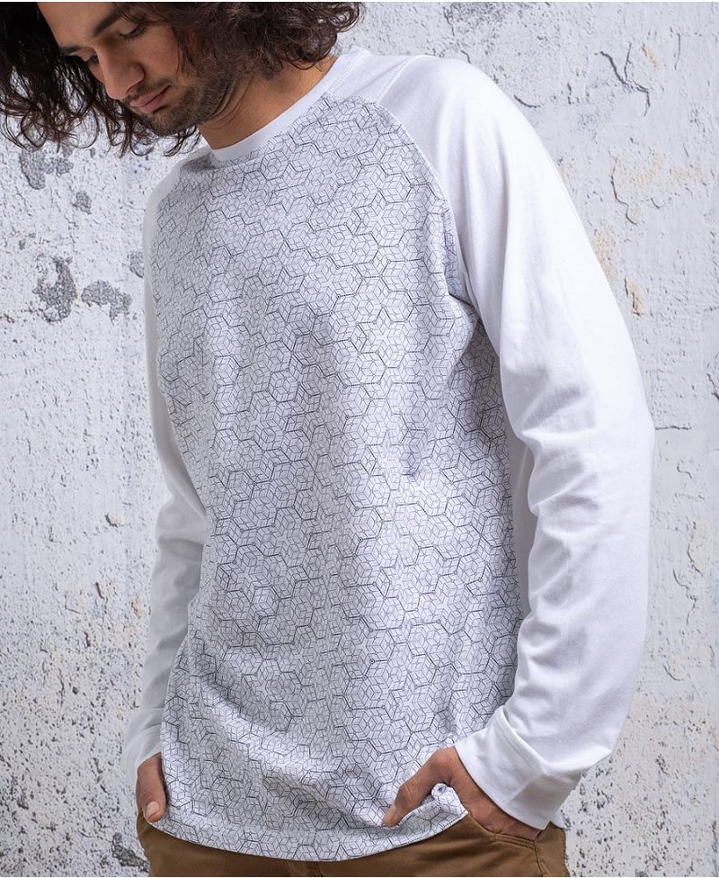 Kubic Long Sleeve T-shirt ➟ White