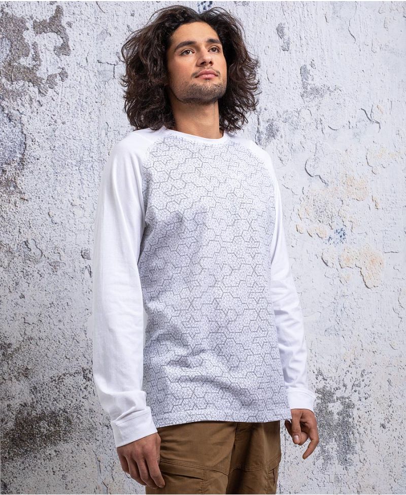 Kubic Long Sleeve T-shirt ➟ White