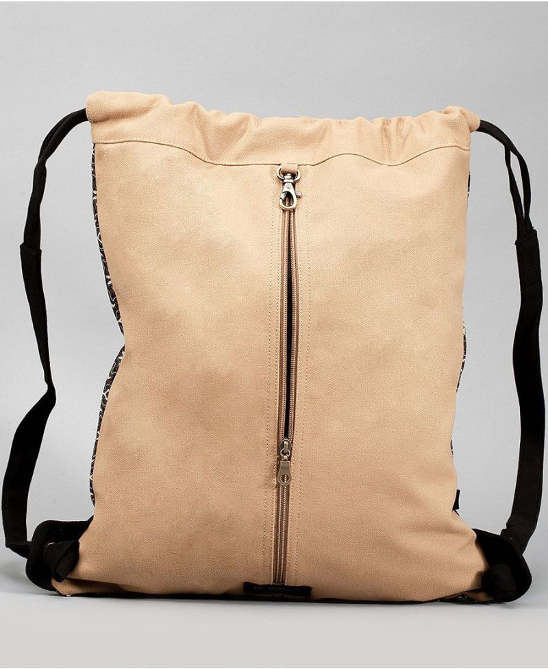 Hamsa Drawstring Backpack ➟ Stone 