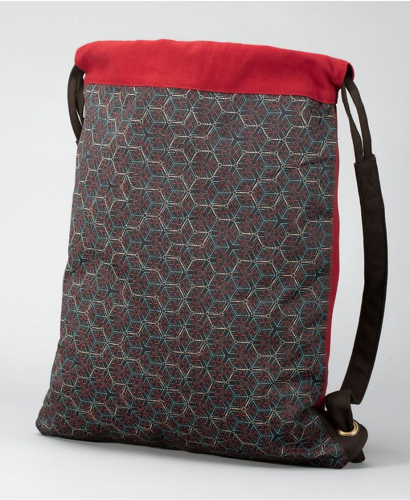 Kubic Drawstring Backpack ➟ Red 