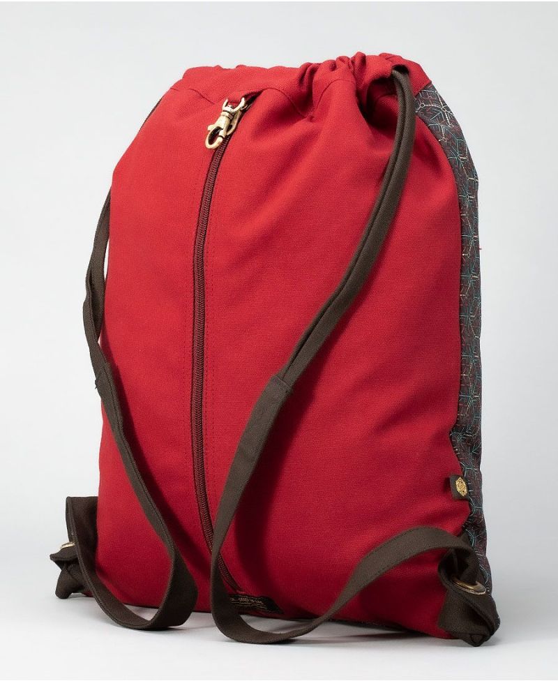 Kubic Drawstring Backpack ➟ Red 