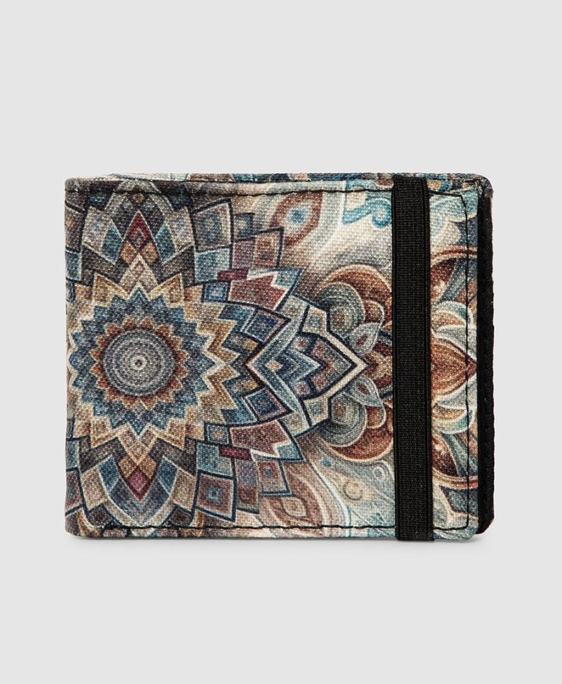 tribal printed slim wallet